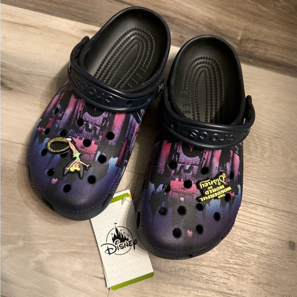Disney CROCS NWT - Purple and Black